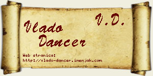 Vlado Dancer vizit kartica